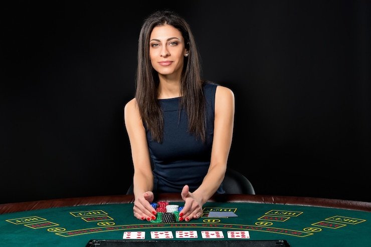 Live casino floor with multiple dealer tables and real-time video feeds